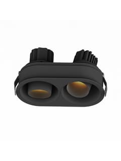 Zambelis S176 RECESSED SPOT LED 2X10W 3000K SANDY BLACK IP44