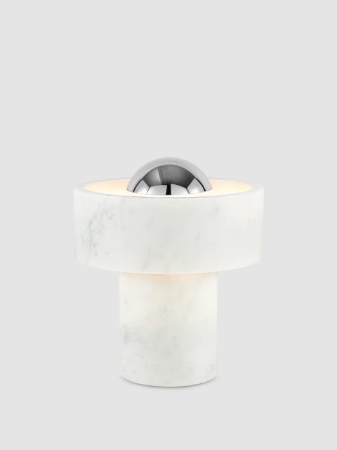 Tom Dixon Stone Portable Light | Silver — STPO01SSUN