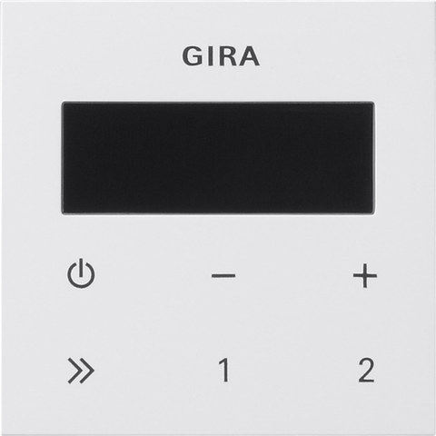 Gira op.top RDS FM radio System 55 p.white — manufacturer representative image