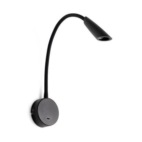 Faro Barcelona BOKEN Black wall lamp reader — manufacturer representative image