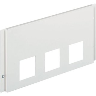 BTicino Front panel white height 30 cm for 3 devices modularity 506E — 3793N