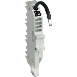 BTicino Base for top cable connection BTDIN 1P 1 module - In=63A - L3 - Black — TC63L3C