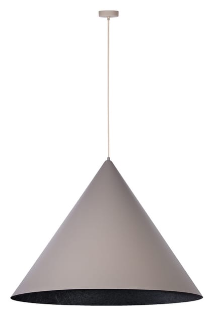 Sigma Pendant lamp VESUVIO L taupe/black 1xE27 41064