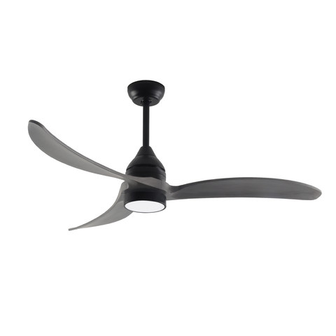 ACA Lighting CEILING FAN DIM BLACK-GREY WITH 3 BLADES SOLIDWOOD REMOTE CONTROL & TIMER LED 24W 2400L DC 45W 1320mm — manufacturer representative image