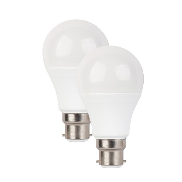 ACA Lighting LED SMD B22 A60 7W 6000K 230V AC 590LM RA80 30000H 270° DUO PACK — B227CWP
