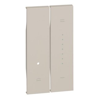 BTicino Dimmer Covers consisting of two 1-module pieces. For items K4410, K4411 — KM19