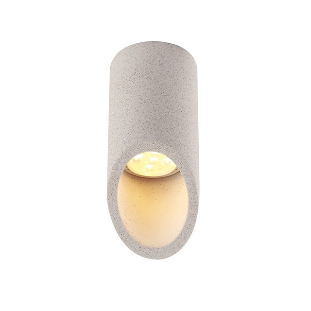 ACA Lighting CEILING LIGHTING 1XGU10 WHITE CEMENT D7XH16CM FALTSO — MK151S16W