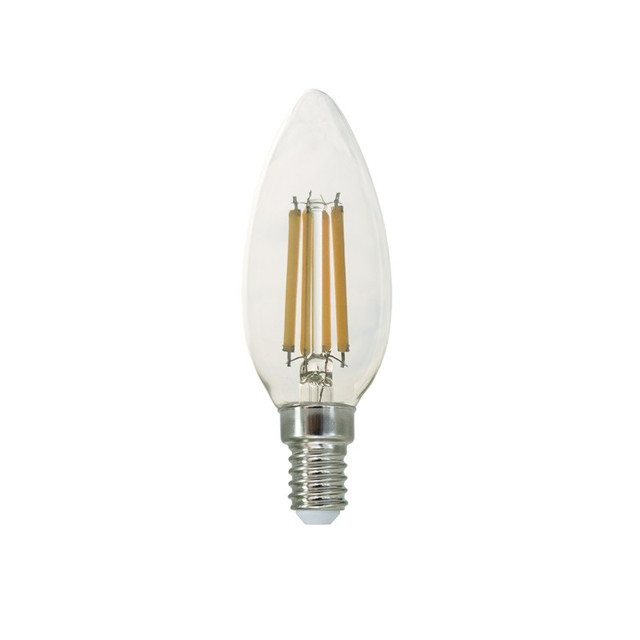 ACA Lighting LED FILAMENT E14 C35 7W 2700K 230V AC 860LM RA80 30000H 360° — FLAM7WW — manufacturer representative image