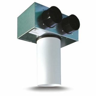 AVE 90 ° angled adapter in galvanized sheet for intake/extraction valve code VNXI125VES/IM and design nozzle VNXI125BRD — VNXI63ADT