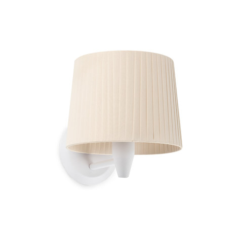 Faro Barcelona SAMBA White/ribbon beige wall lamp — manufacturer representative image