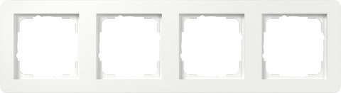 Gira E1 cover frame pure white glossy pure white glossy — 0214150