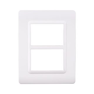 AVE TECHNOPOLYMER FRONT PLATE, S44, MATT WHITE – 6 (3+3) MOD. — 44PY033BO
