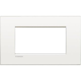BTicino Cover plate AIR 4 modules - white pure — LNC4804BN