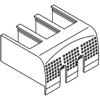 BTicino Terminal cover M2 250 version 3P with rear terminals — M7C03