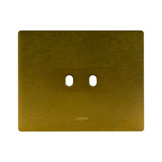 AVE NEW STYLE S44 ALUMINUM PLATE, BRONZE COLOUR – 2 CONTROLS – 3 MOD. — 44PANQ02BRZ