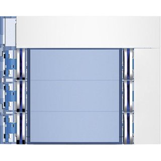 BTicino Sfera New 6-Pushbutton on double column Front cover - Allwhite — 352162