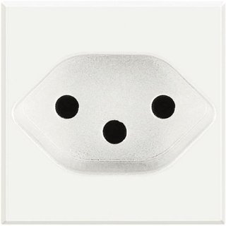 BTicino Socket 2P+T 10A 250 Vac - standard Switzerland type 13 — HD4164T13