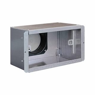 AVE Adjustable outlet plenum in galvanised steel for grilles – 1 rear outlet d75/63mm — VNXI63PMS/200L