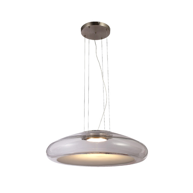 ACA Lighting AERA-PENDANT LAMP NICKEL METAL + FROSTED GLASS 18W 3000K 1440LM IP20 — HM23363