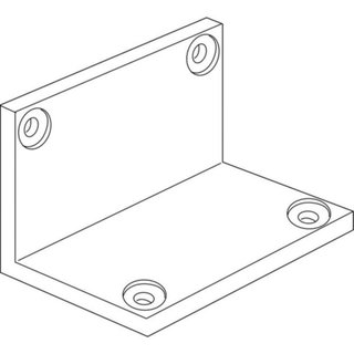 BTicino L-shaped plate for side-by-side mounting — 91874L