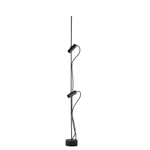 Faro Barcelona CLAP 1266 Black bollard 2x6W 3000K 38º — manufacturer representative image