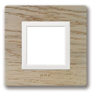 AVE Vera 44 whitened oak front plate with inner frame, 2 modules — 44PL22RS