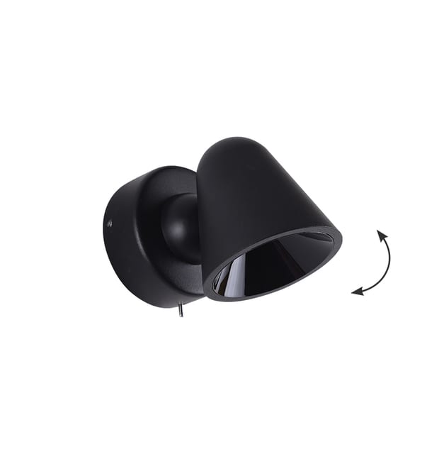 Viokef Wall Lamp Black Enzo — 4280901