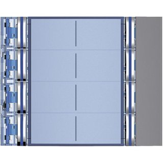 BTicino Sfera New 8-Pushbutton on double column Front cover - Allstreet — 352183