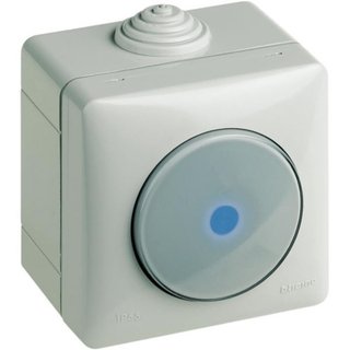 BTicino Pushbutton axial for wall-mounting 10A 250 Vac - IP55 — 26005