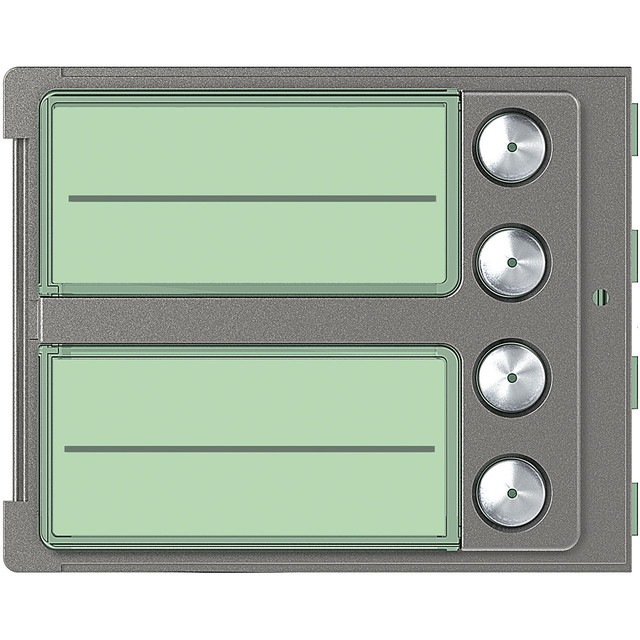 BTicino Sfera Robur 4-Pushbutton on single column Cover plate — 352045