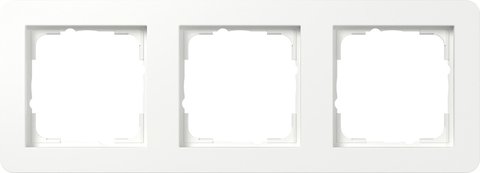 Gira E1 cover frame pure white matt pure white matt — 0213151