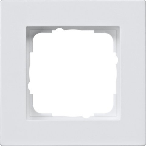 Gira E2 cover frame for flat installation pure white matt pure white matt — 0211225