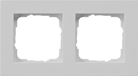 Gira E2 cover frame for flat installation grey matt grey matt (lacquered) — 0212375