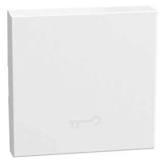 BTicino lightable key cover with key symbol, 2 modules white, rocker — YW4915FM2