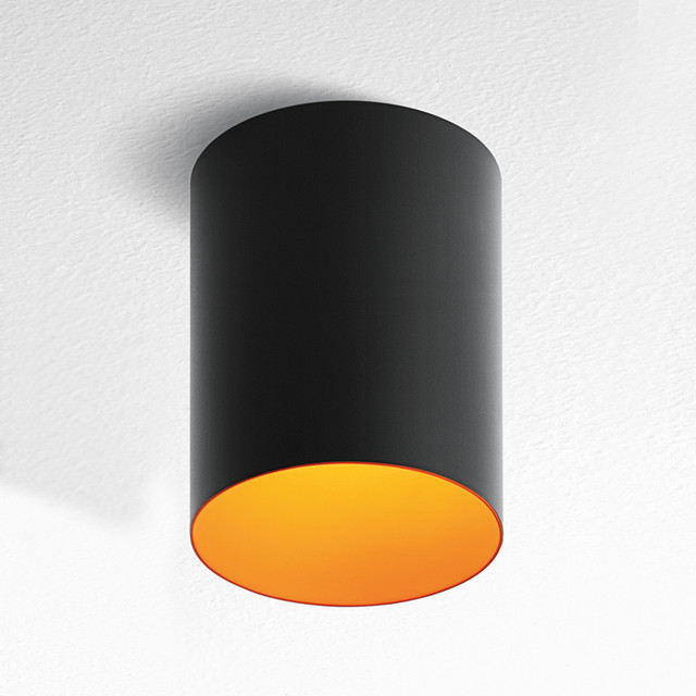 Artemide Tagora Ceiling 270 - 16°- 3000K - Black/Orange — M248411 — manufacturer representative image