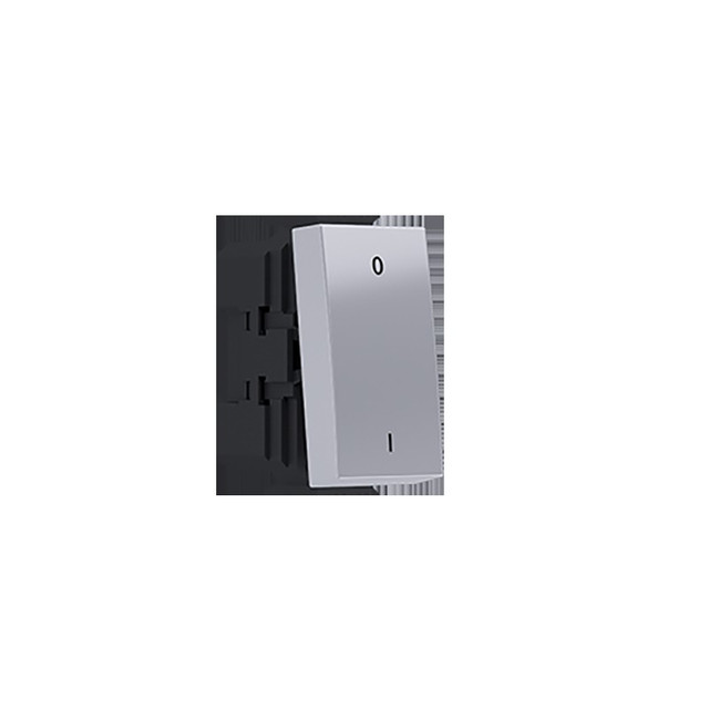 ACA Lighting MODYS 2-POLE SWITCH (0-1) SILVER 1 M. 2P 10AX 250VAC IP20 — 10101312415