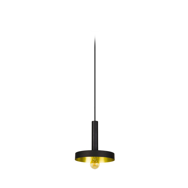Faro Barcelona WHIZZ Black and satin gold pendant lamp — 20160-US