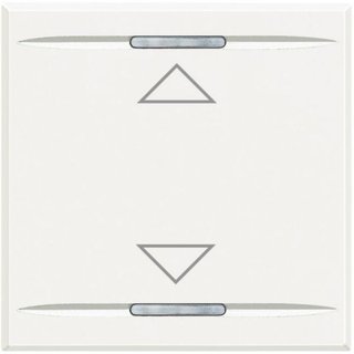 BTicino Key cover for 2 functions with illuminated lens with screen printing symbol "up/down" — HD4911M2AH