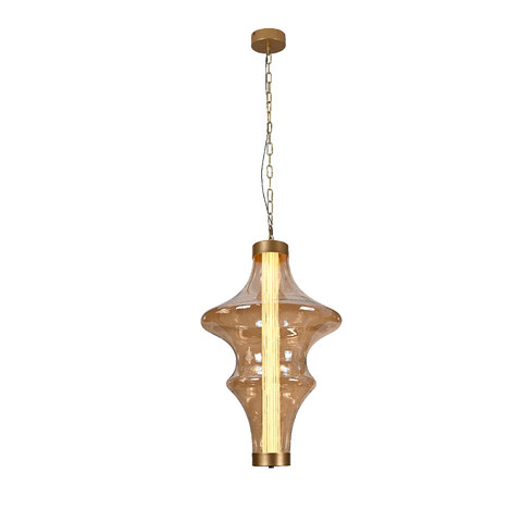 ACA Lighting LUXA-PENDANT LAMP BLACK METAL + GLASS LED SMD 18W 2700K-3000K-4000K 1440LM IP20 — manufacturer representative image