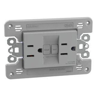 BTicino American standard socket outlets. 2 P+E 15 A 127 VA GFCI — JG4188GFG6