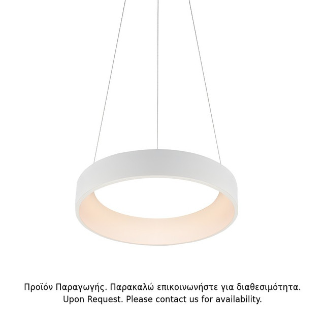 ACA Lighting PENDANT LUMINAIRE LED 36W DIMMER CCT 3670LM WHITE METAL D45XH120CM APOLLO — BR81LEDP45WHCCTD