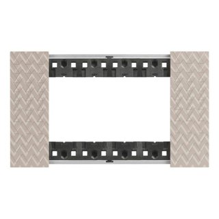 BTicino 4 modules Living Now plate — KA4804MM