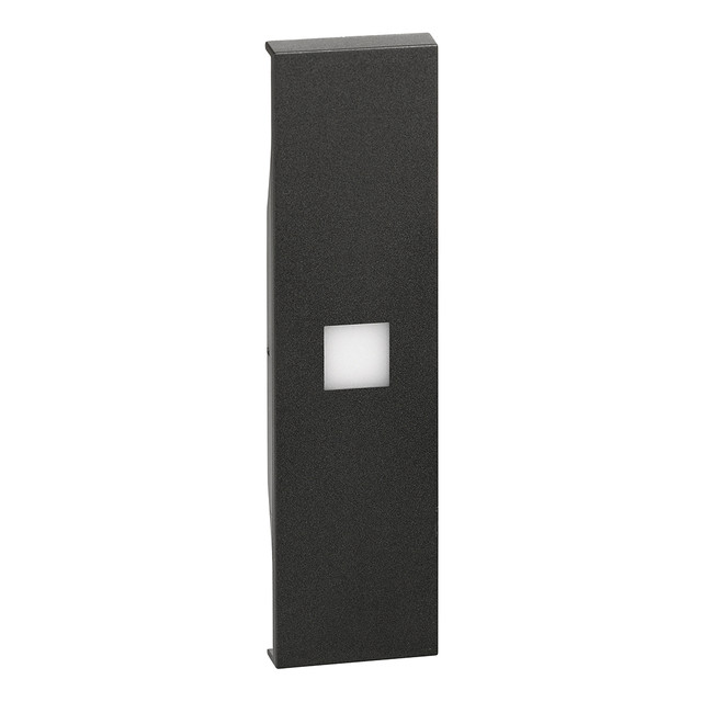 BTicino High brightness lightable cover - 1 module - Black — KG01X