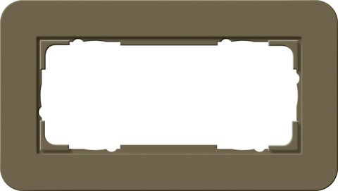 Gira E3 cover frame umber soft touch with anthracite carrier frame umber Soft Touch with anthracite carrier frame — 1002426