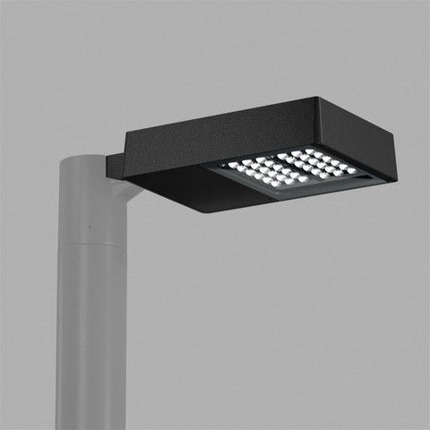 iGuzzini Platea Pro pole mounted 406x276mm — P879 — manufacturer representative image