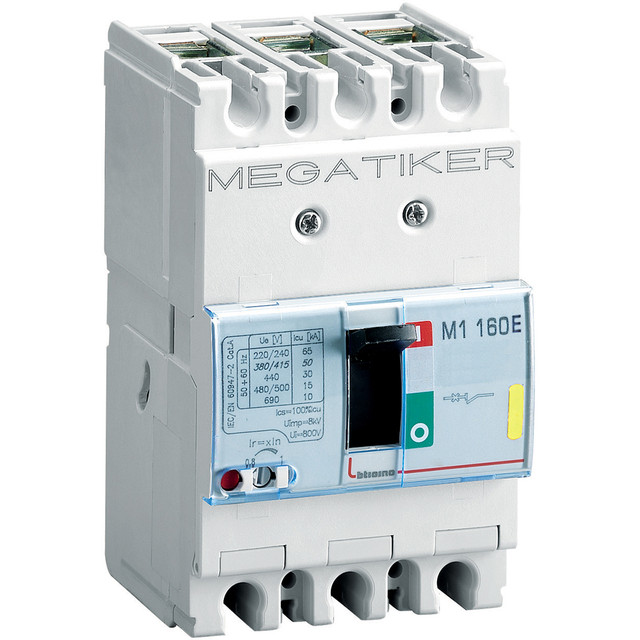 BTicino M1 160E - thermal-magnetic Mccb 3P - Icu= 16kA - In= 25A — T713E25