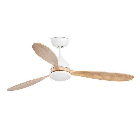Faro Barcelona POROS L LED White/pine fan — manufacturer representative image