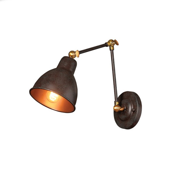 ACA Lighting WALL LUMINAIR 1ΧΕ27 METAL RUST BRACET Φ15Χ39CM THALASSA — EG168871WR