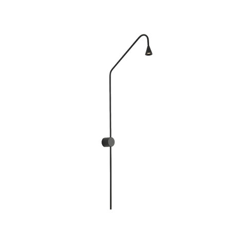 ACA Lighting WALL LAMP SAND BLACK STEEL+ALUMINUM LED SMD 5W 3000K 440LM IP20 — manufacturer representative image