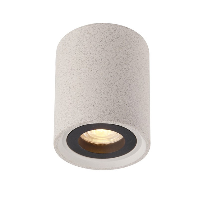 ACA Lighting CEILING LIGHT 1XGU10 WHITE CEMENT D8,5XH10CM MONTE — MK141S10W